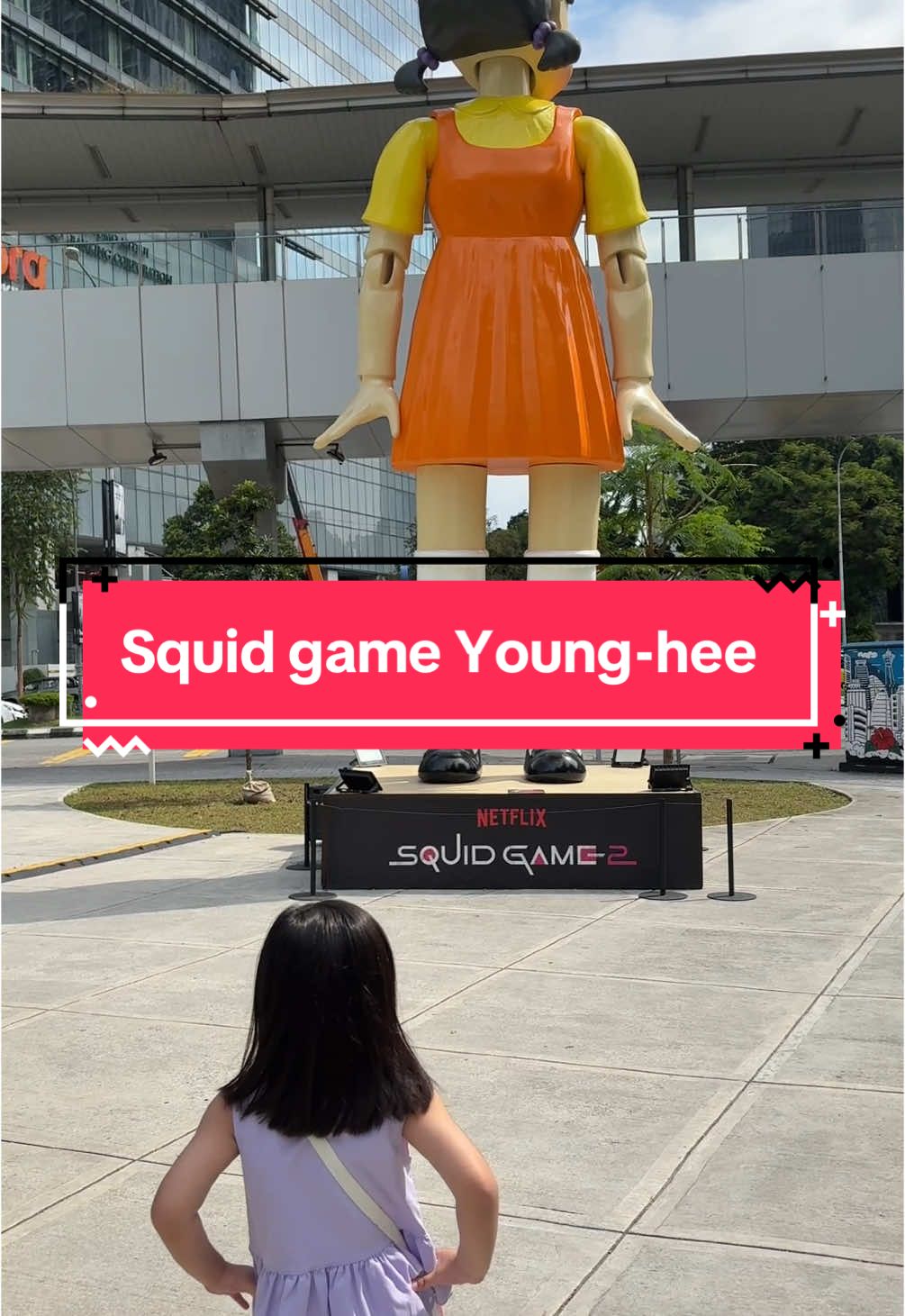 #squidgame Patung Young-hee di MRT Ampang