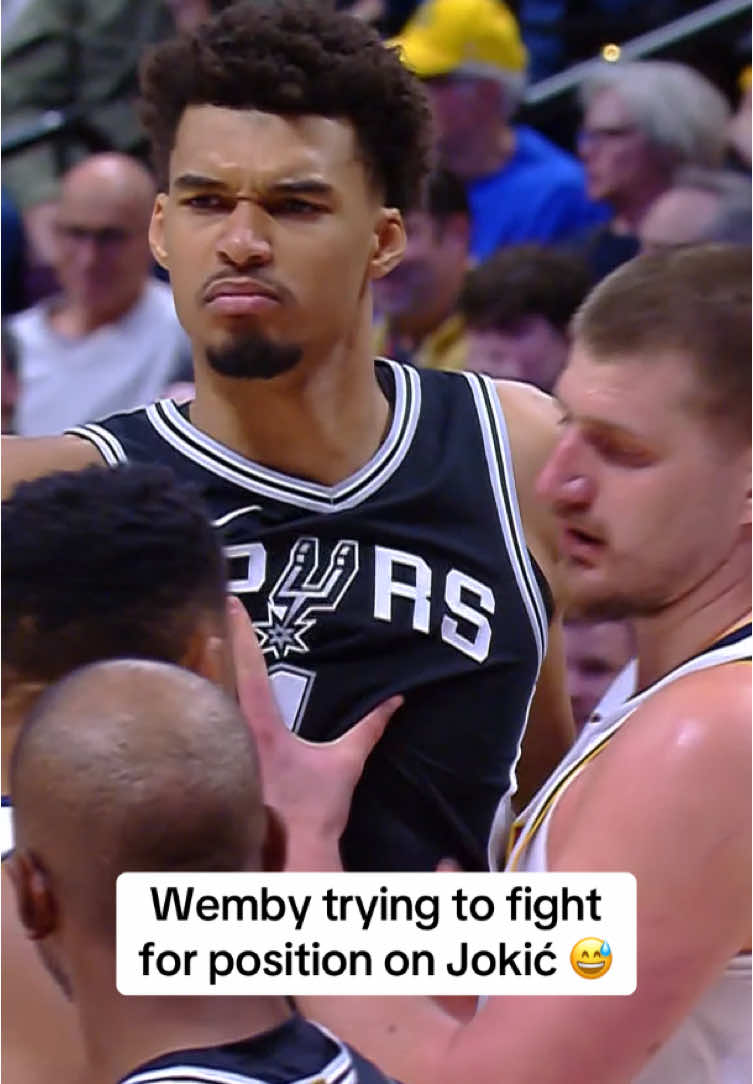 Wemby was battling 😂🔥 #NBA #basketball #wemby #jokic 