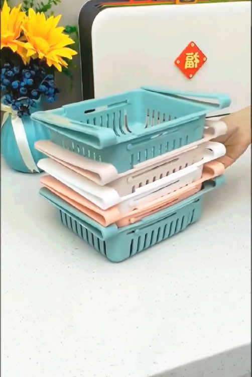 #收纳篮 #Refrigerator storage basket #Refrigerator storage basket #Storage basket #Storage basket #Refrigerator storage   The refrigerator space at home is small and not enough to store, fortunately I bought a new model, a retractable refrigerator storage basket, which not only saves space and breathability, but also allows for classified storage and easy access. #收纳篮 #冰箱收纳篮 #冰箱收纳筐 #冰箱收纳 #Home goods