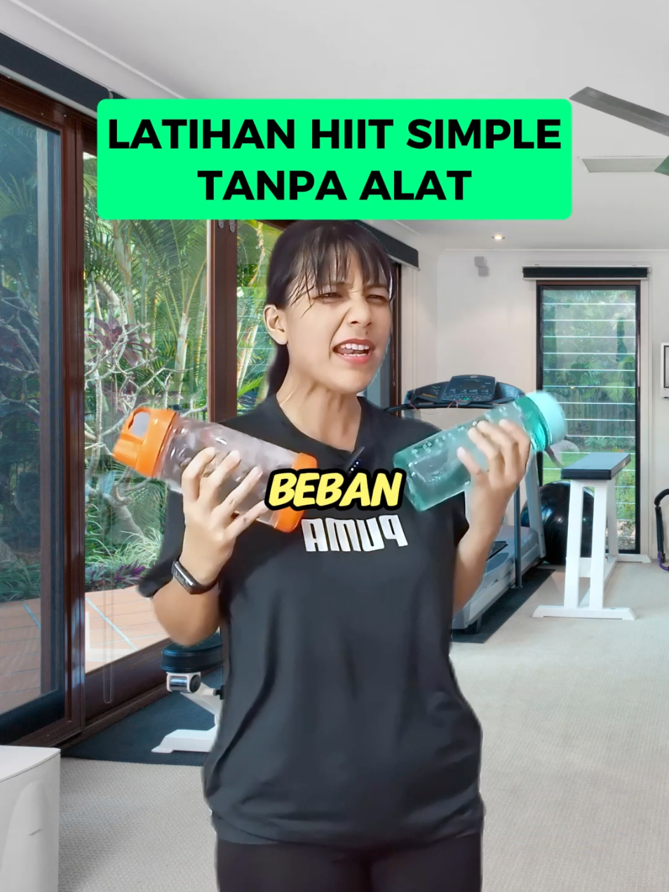 Gerakan HIIT tanpa alat #olahraga #hiitworkout #cardio #dietbarengsiska 