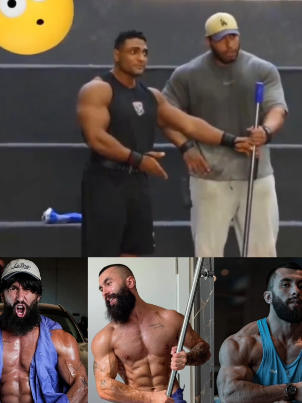 Hugs Bodybuilders reaction to 32kg Mop #anatoly #gym #prank #meme #usa_tiktok 