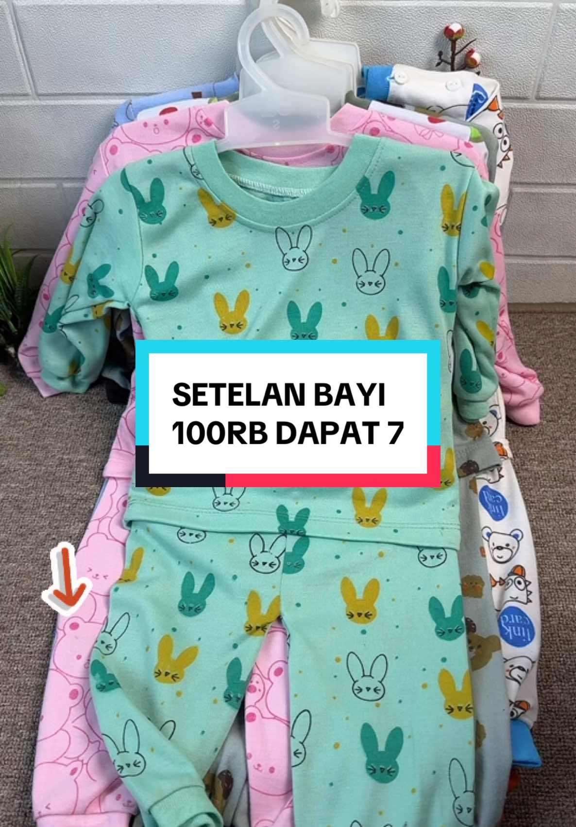 Setelan bayi harga promo hanya 100rb dapat 7 #bajubayi #setelanbayi #bajubayimurah #setelanbayimurah 