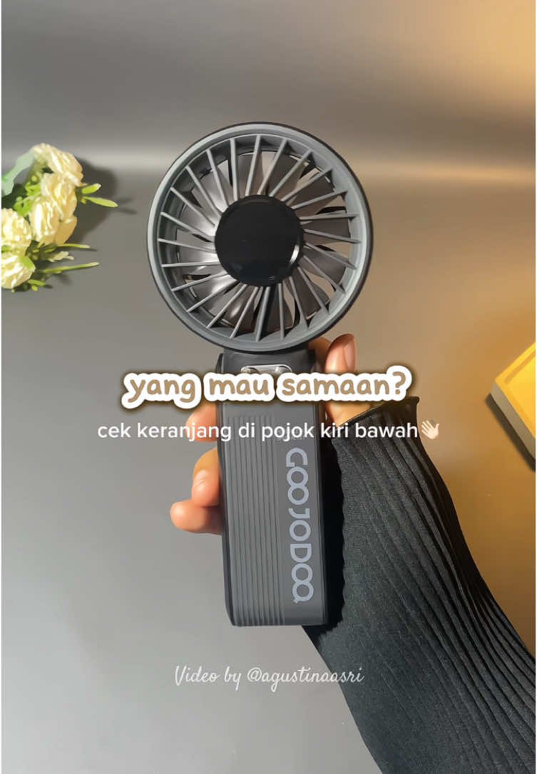 Kipas Angin Turbo tipe terbaru: GSF003🥰 warna black ini keren banget yaaa👍🏻 #kipasanginturbo #goojodoq  #kipasanginportable 