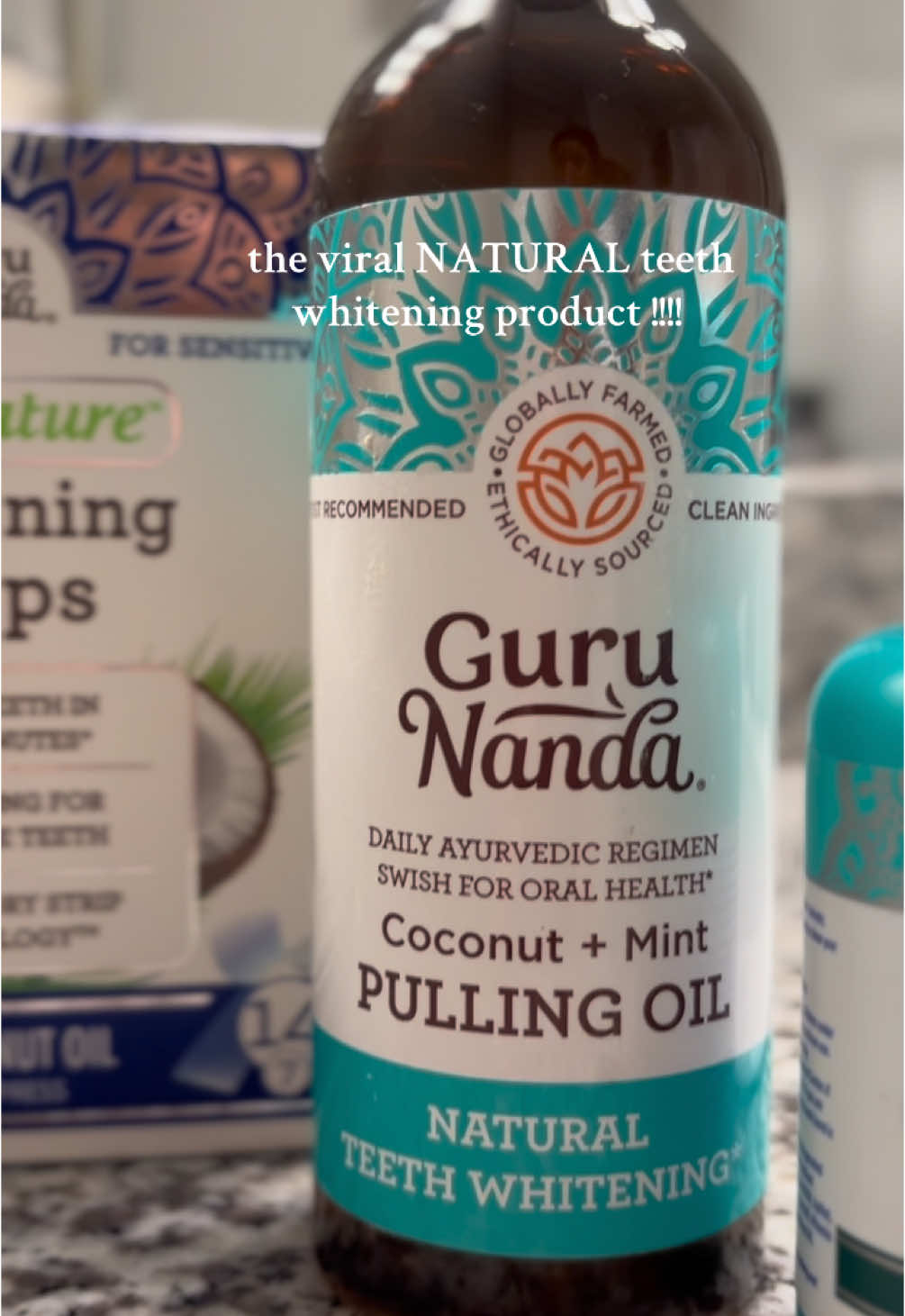 For teeth whitening!! #natural #teeth #dentist #gurunanda #oilpulling #whitening #whiteningstrips