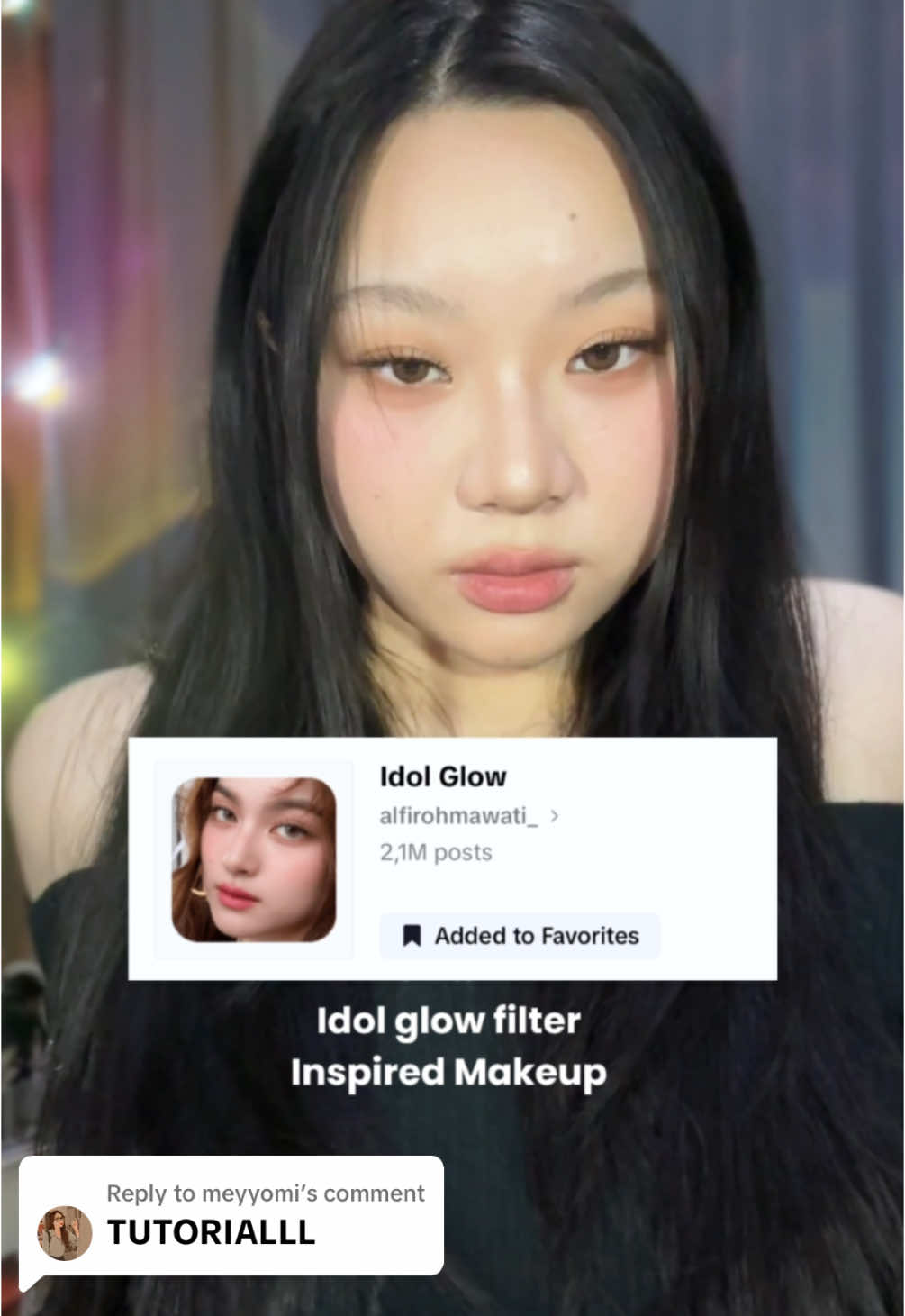 Replying to @meyyomi Idol Glow Filter inspired makeup tuts‼️  Warnanya agak nabrak sih yaa shadownya warm & blushnya lebih ke cool, but overall tetep cakep 💓 #makeup #makeuptutorial #idolglow #idolglowfilter #idolmakeup #koreanmakeup #kmakeup #idolmakeup #fyp #beauty #kbeauty 