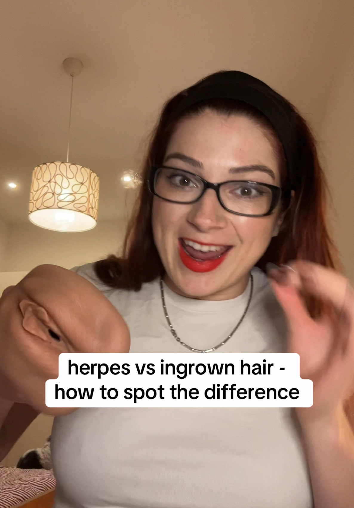 genital herpes or ingrown hair? #womenshealth #caredownthere #intimatehealth #herpes #sti 