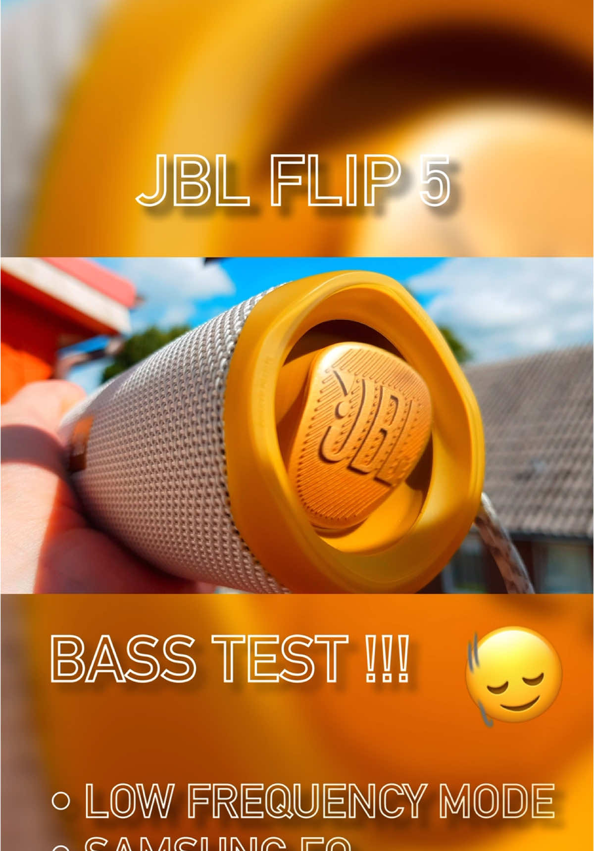 JBL FLIP 5 BASS TEST !!! 🙂‍↕️ #jbl #speaker #bass #satisfyingvideo #party 
