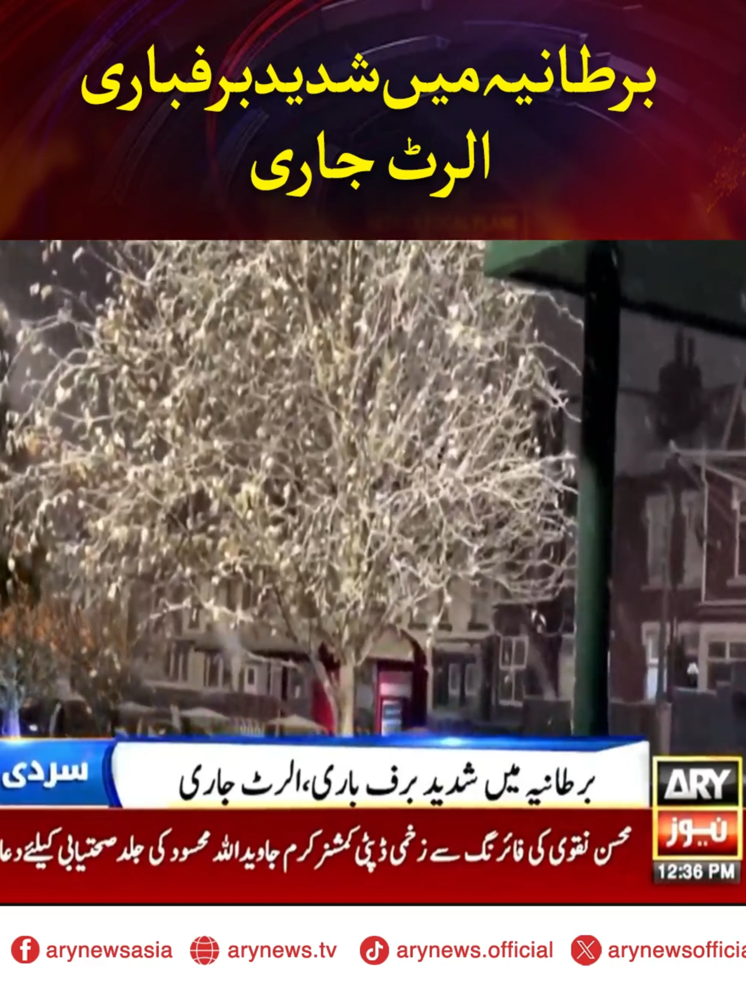 برطانیہ میں شدید برفباری، الرٹ جاری #ARYnews #UK