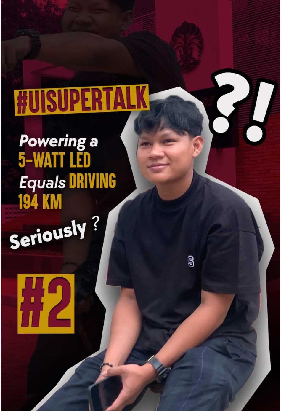 [ UISUPERTALK: SEM SERIES ] Powering a 5-Watt LED Equals Driving 194 km—Seriously? Let’s uncover the surprising truth! Speaker : Jericho Christian M. P as Head of Arjuna’s Vehicle WE DESIGN, WE BUILD, WE RACE. #UISuperTalk #SEMSeries #UISMVJuara #ShellEcoMarathon #SEM2025 