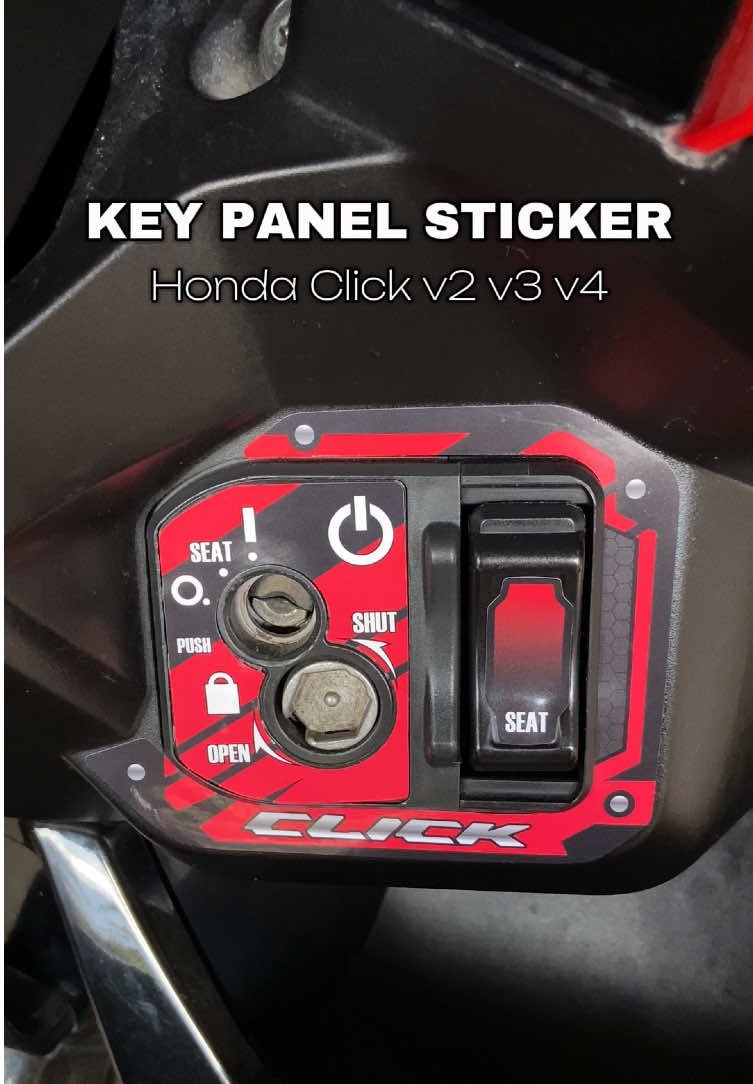 pagandahin niyo na yang Key Panel ng Honda Click v2-v4 niyo. Click the yellow basket for more colors! #keypanelsticker #hondaclickkeypanelsticker #hondaclick #stickers #keypanel #click125i 