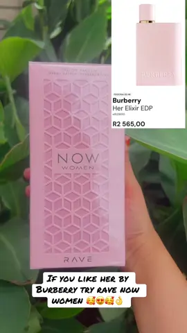 looking for an alternative to Burberry Her that is not going to break the bank? try Rave Now Women by lattafa it’s the same quality and spectacular scent #creatorsearchinsights#dubaiperfumes#dubaiperfumessouthafrica#arabicperfumes#arabicperfumesworthyourmoney#viralarabicperfumes#arabicperfumessouthafrica#dubaifragrance#dubaifragrances#arabicfragrance#arabicfragrancesouthafrica#southafricantiktok#viralperfumetiktok