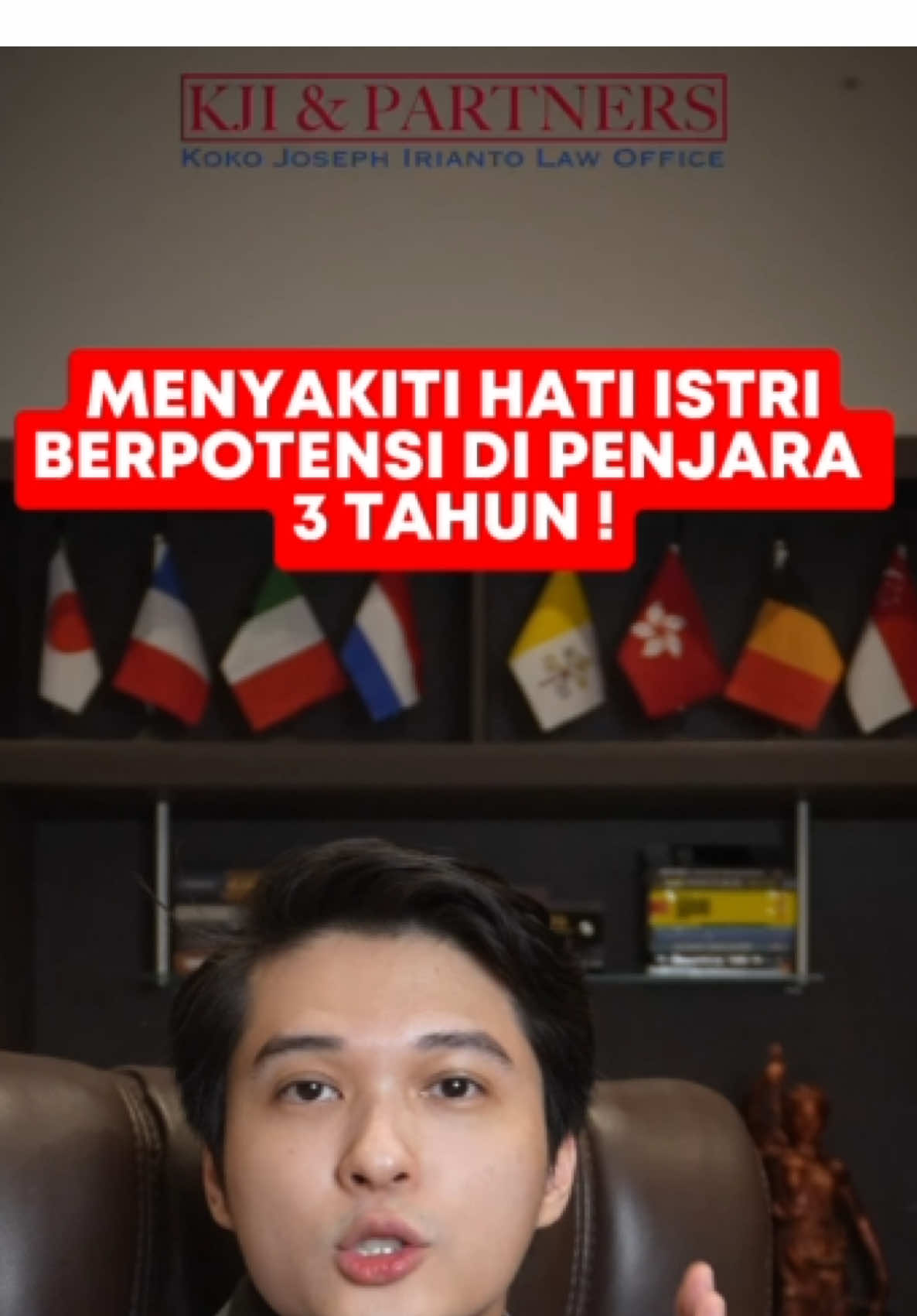 Pasal 45 ayat 1 UU no 23 tahun 2004 (1) Setiap orang yang melakukan perbuatan kekerasan psikis dalam lingkup rumah tangga sebagaimana dimaksud dalam Pasal 5 huruf b dipidana dengan pidana penjara paling lama 3 (tiga) tahun atau denda paling banyak Rp 9.000.000,00 (sembilan juta rupiah). #pengacarakokojosephirianto #fyp #hukum #hukumindonesia #pengacara #pengacaraindonesia #lawyer #advokat #kjilawyer #kji&partner #kjiandpartner #edukasihukum #uupkdrt #rumahtangga #suami #istri #pasutri #suamiistri