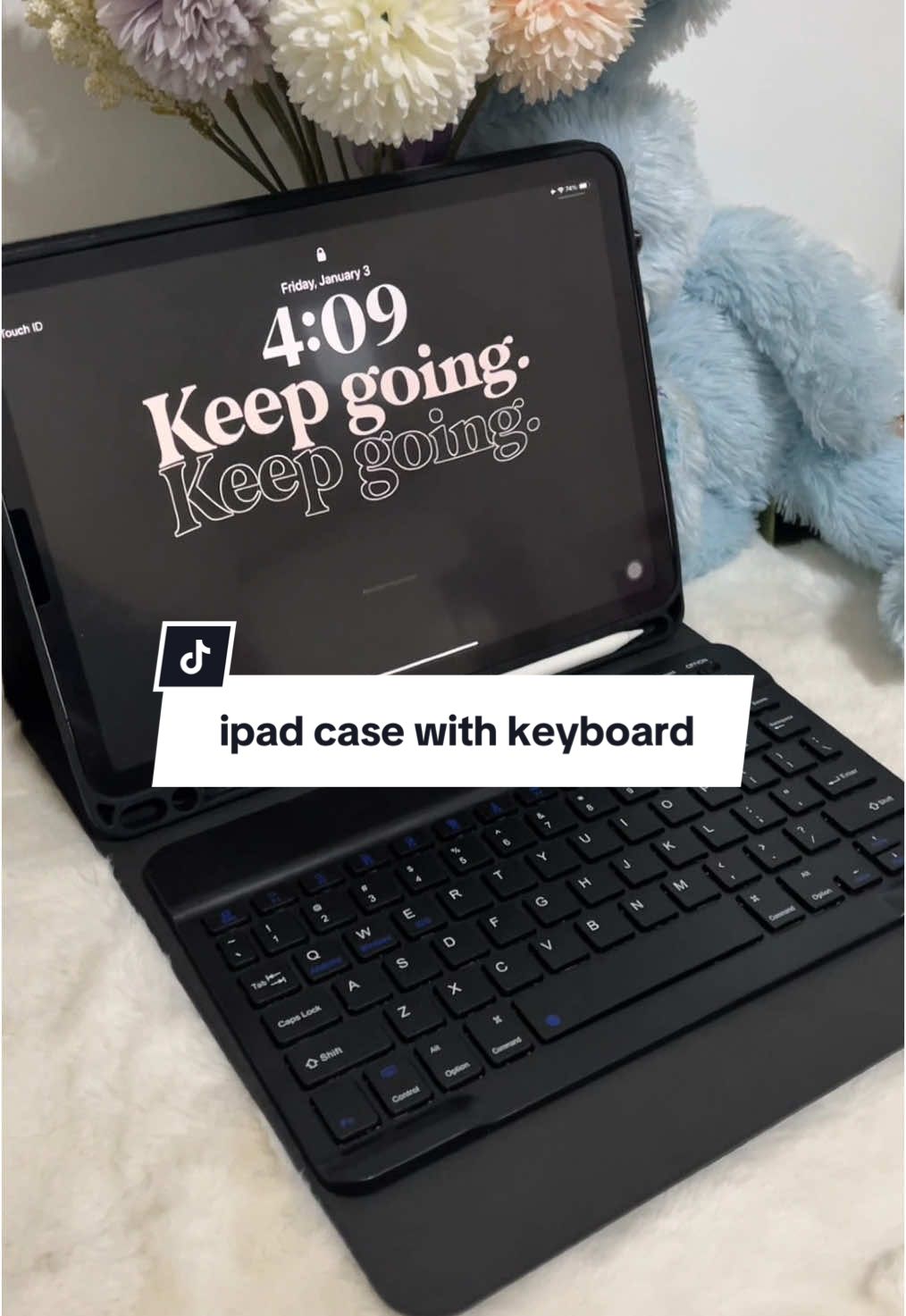 Turning my ipad into a laptop with this ipad case with keyboard #ipadcase 