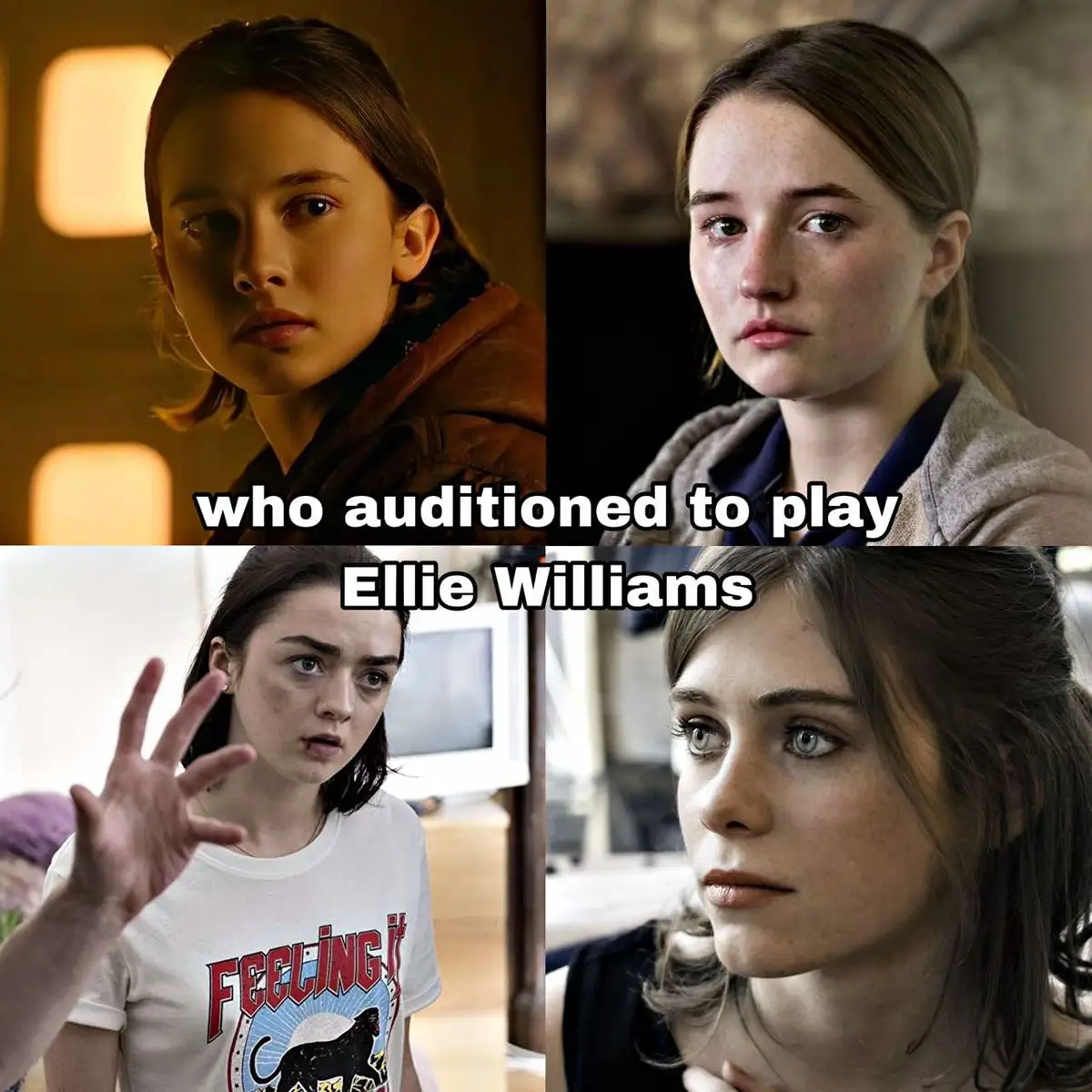 #bellaramsey #caileespaeny #maisiewilliams #kaitlyndever #sophialillis #elliewilliams #ellietlou2 #ellietlou #thelastofus #thelastofus2 #tlou #tlou2 #fyp #goviral #goviraltiktok #goviralvideo #govirall #makethisviral #makethisvideogoviral #makethisblowup #xyzcba #xybcafyp #xybzca #tvshow #thelastofushbo #cast #govairal #vairal #relatable #fakeall 