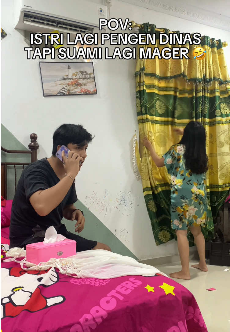 Sabar 🤣 #rezkirara #couple #pasutri #suamitantrum #istribarbar #nikahsamateman 