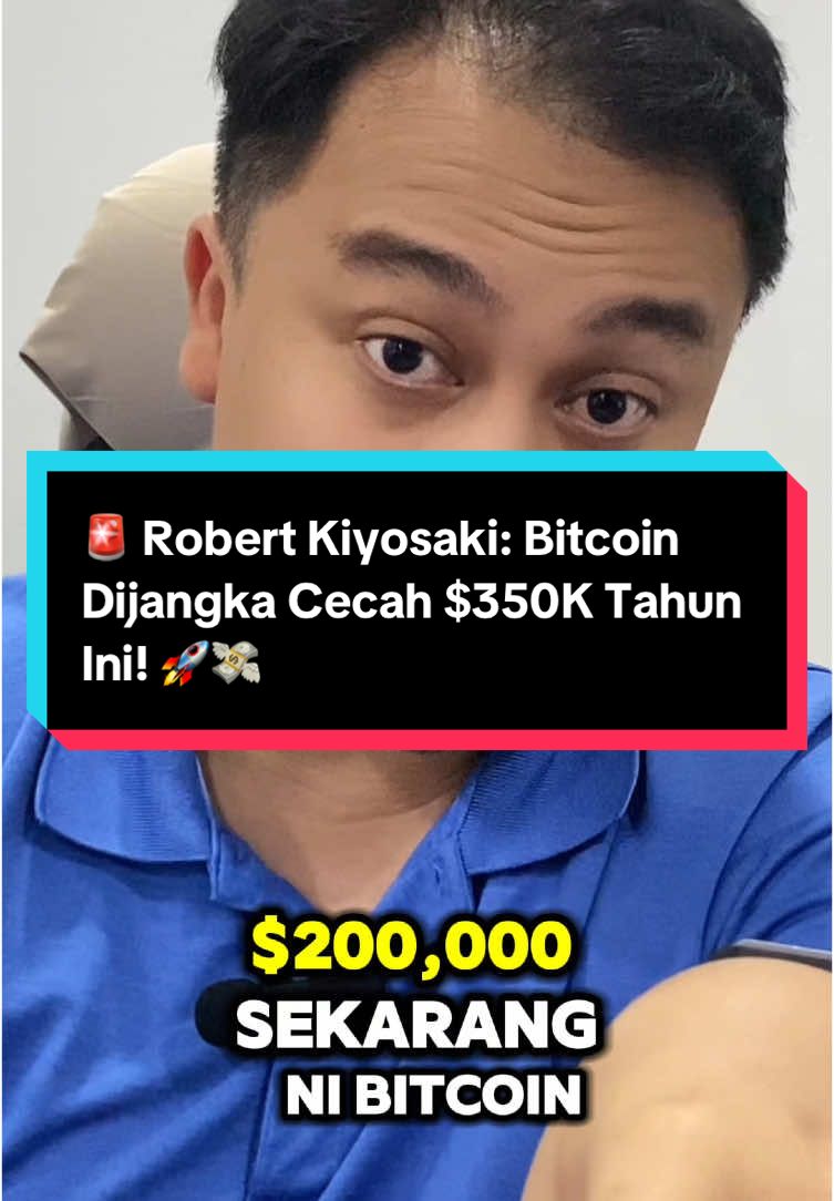 Robert Kiyosaki ramal Bitcoin bakal cecah $350K tahun ini! 🚀 Adakah anda sudah bersedia untuk revolusi kewangan? #Bitcoin #Crypto #RobertKiyosaki