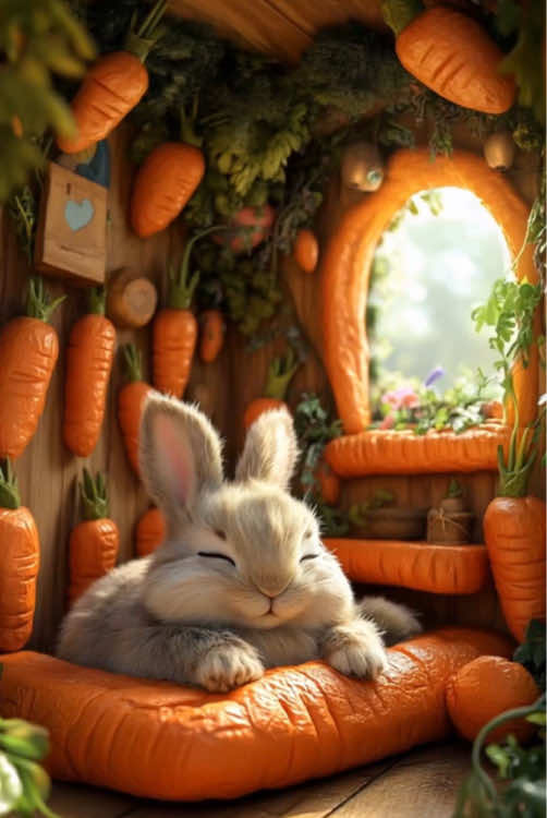 うさぎのお部屋#bunny #rabit #fantasy #cute 