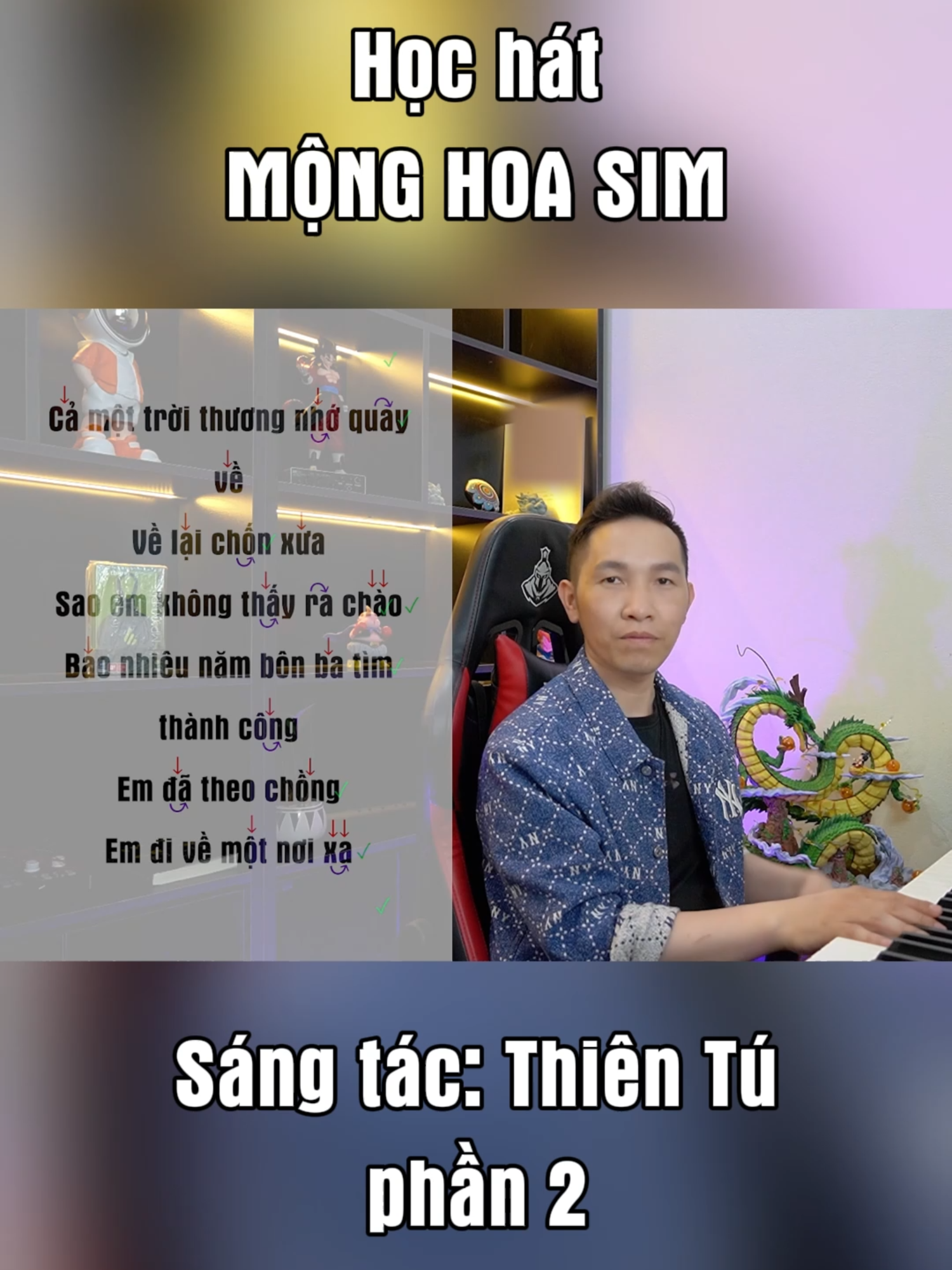 Học hát Mộng Hoa Sim phần 2 #monghoasim #phamthanhluan #thanhnhac