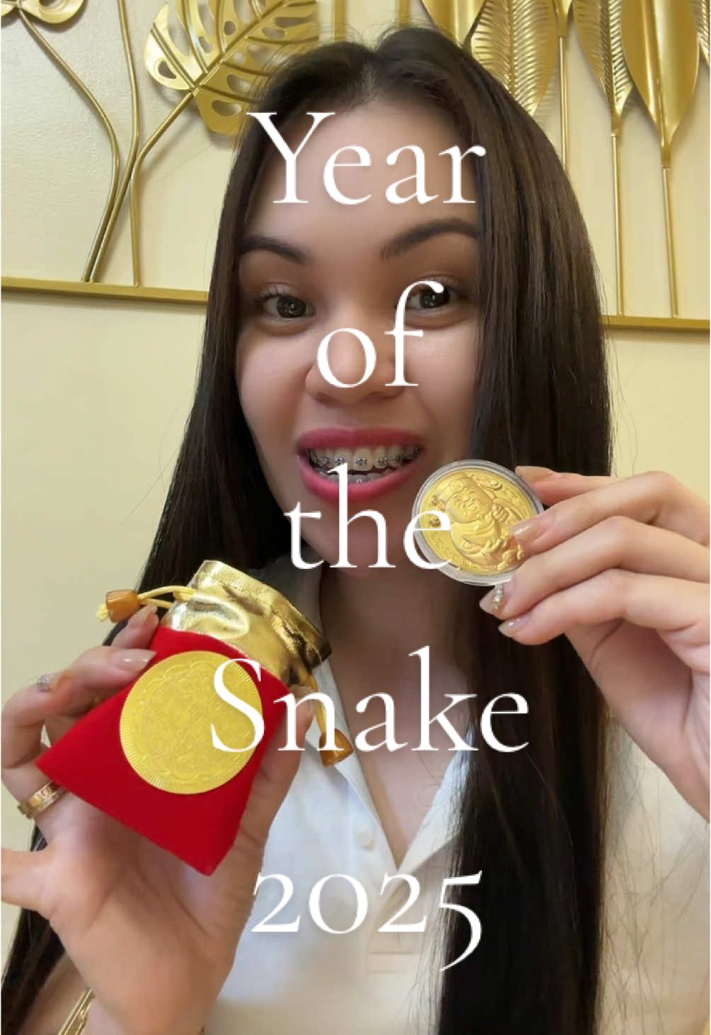 2025 Year of the Snake lucky coin #luckycoin #luckycharm #luckycharms #yearofthesnake  #goldenmoney #goldmoney #lucky #lucky2025 #year2025 #happynewyear 