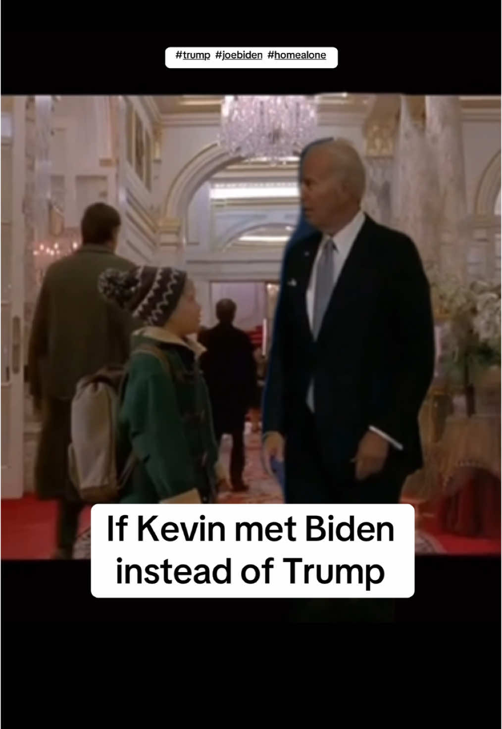 If Kevin met Biden instead of Trump #trump #joebiden #homealone 