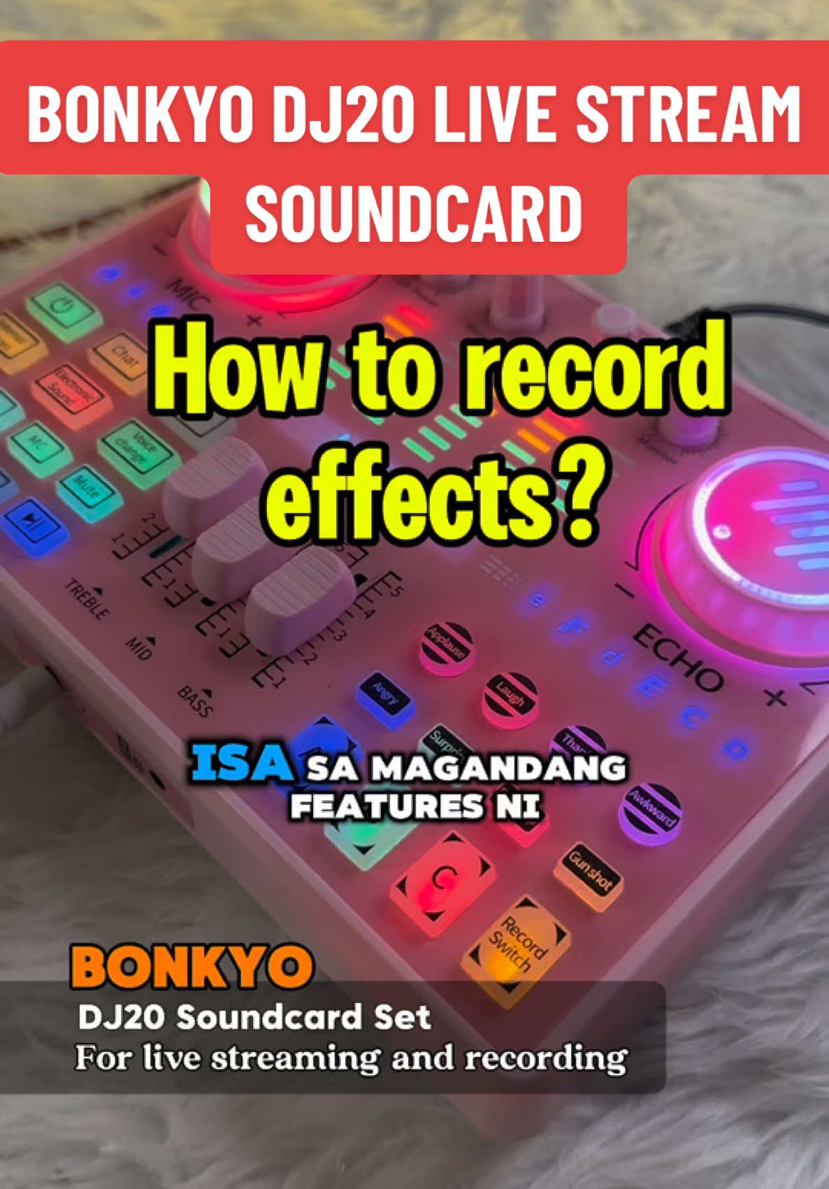 BONKYO DJ20 SOUNDCARD HOSTING SOUNDCARD LIVE STREAMING #soundcard #bonkyo #fullsetsoundcard #dj20 #livesoundeffects #soundeffects #fyp  