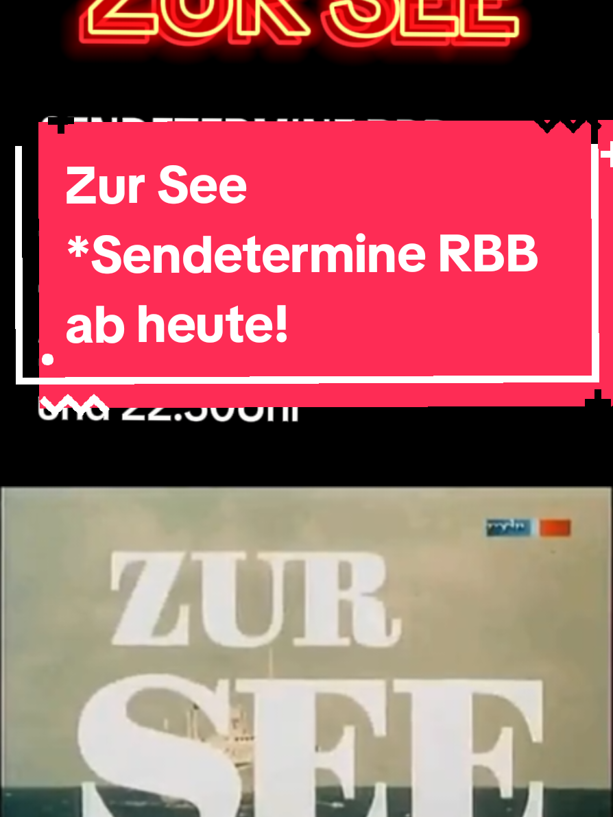 GLEICH ABSPEICHERN! Ab heute zeugt der RBB die DDR Kultserie "Zur See". (9 Folgen) Jeden Samstag ab 20:15Uhr, laufen 2 Folgen der im Jahr 1977 gedrehten Kultserie. Am 25.01. laufen dann gleich 3 Folgen am Stück. #ddr #ddrserie #defa #ddrtok #zursee #schauspieler #Ostalgie #nostalgie #kultserie #rbb #whattowatch #serientipp