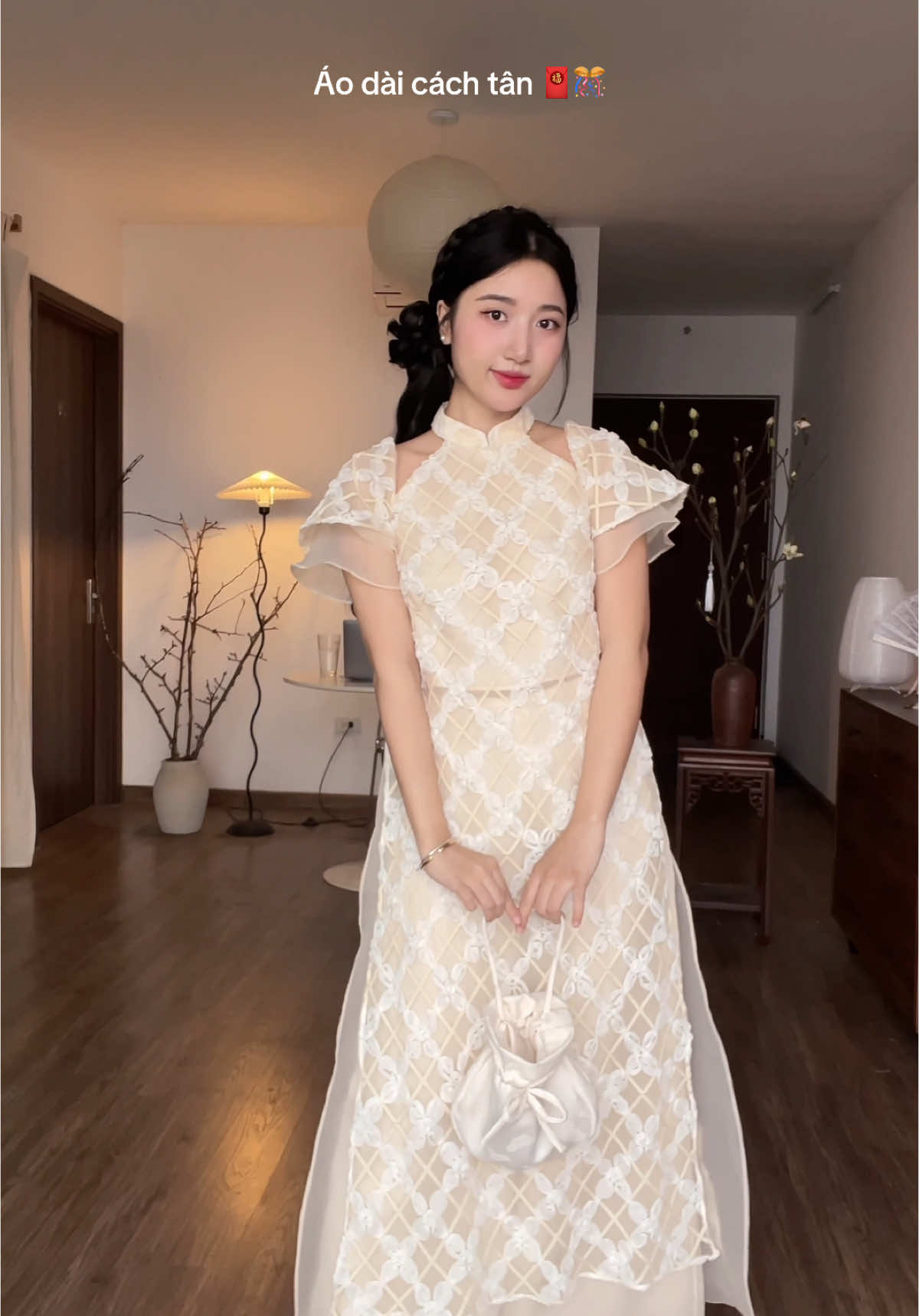 Em áo dài nì này hợp cho bác nào gu kiểu chanh sả chút nè 🧧✨✨ #fyp #trending #xuhuong #foryou #reviewlamdep #goclamdep #aodai #goutdejun #goûtdejun 