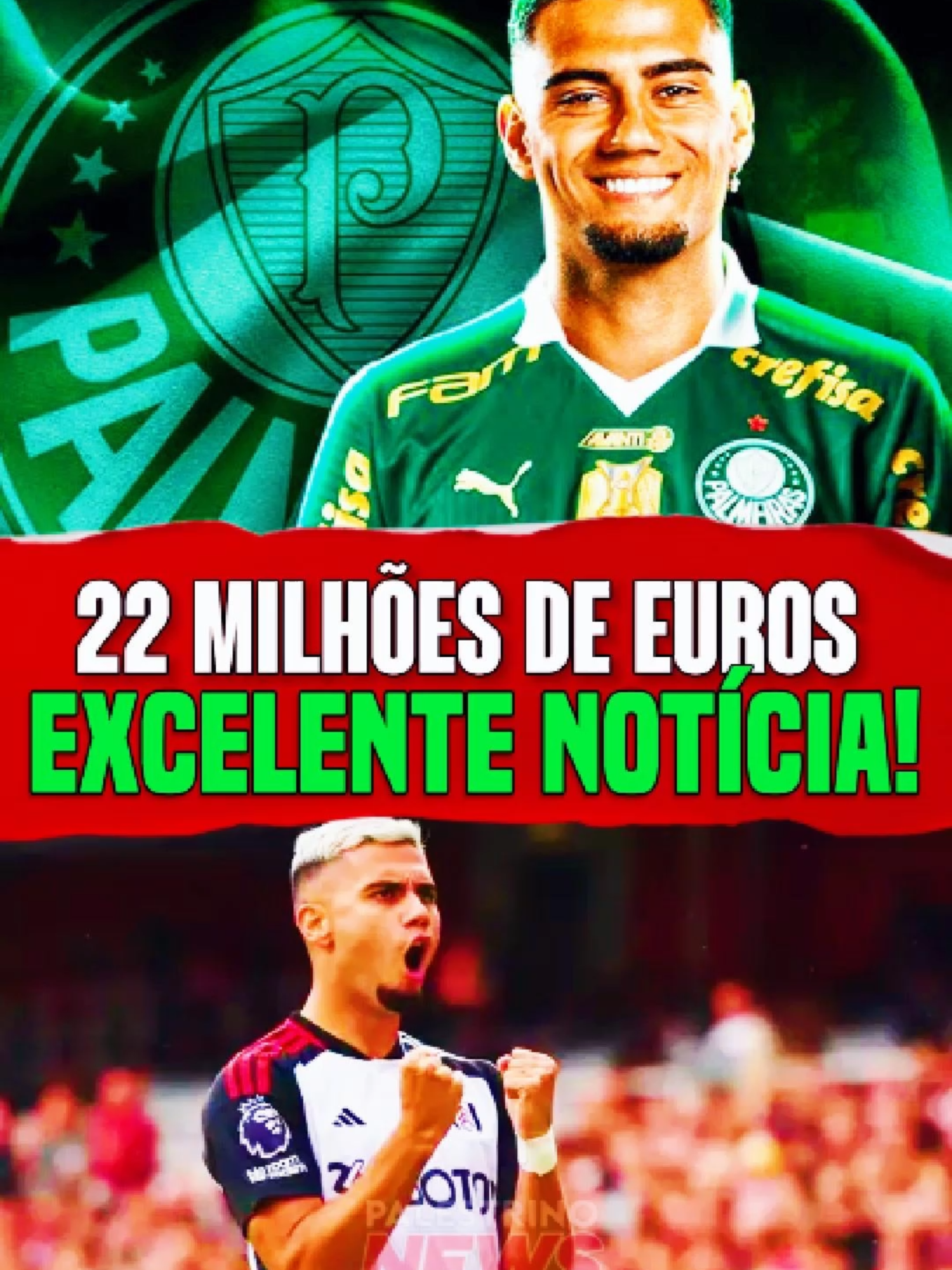 💥💲 EITA! AGORA VAI! 22 MILHÕES DE EUROS! EXCELENTE NOTÍCIA CONFIRMADA! #palmeiras #palmeirasoficial #noticiasdopalmeiras #palmeirashoje #andreaspereira