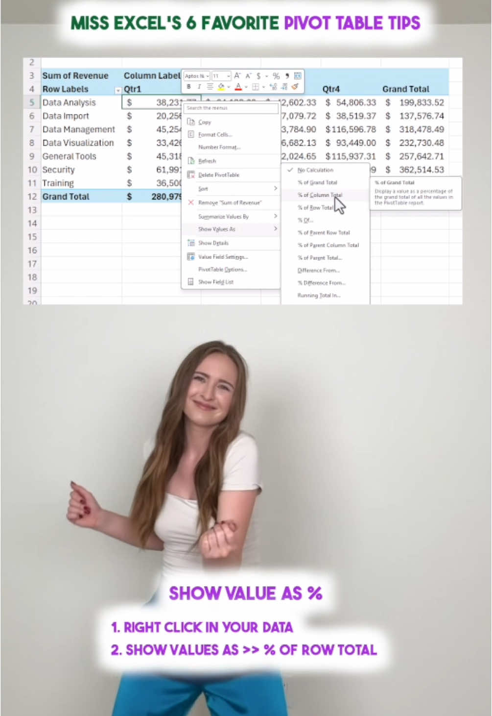 6️⃣ Pivot Table hacks I'm using in the New Year 🎉🥳