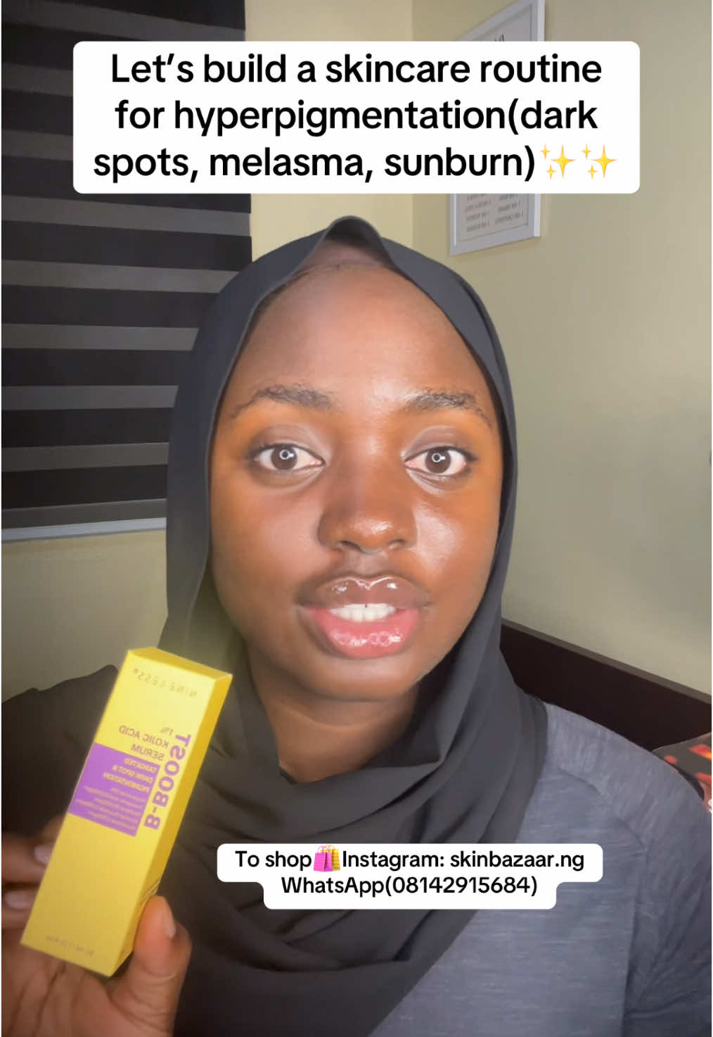 Skincare routine for hyperpigmentation- dark spots, melasma, sunburn or uneven skin tone. To shop: Instagram(skinbazaar.ng) #skincare #hyperpigmentationtreatment #hyperpigmentation #skincaretips #skincareroutine #darkspots #darkspotstreatment #darkspotserum #darkspotsolution #nigeriantiktok🇳🇬 #viral #sunburn #melasma #melasmatreatment 