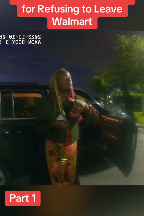 Ghetto Woman Arrested for Refusing to Leave Walmart