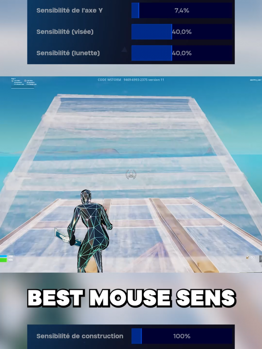 best sens 👑 #fortnite #sens #dpi #best #unreal #fortnitefrance 