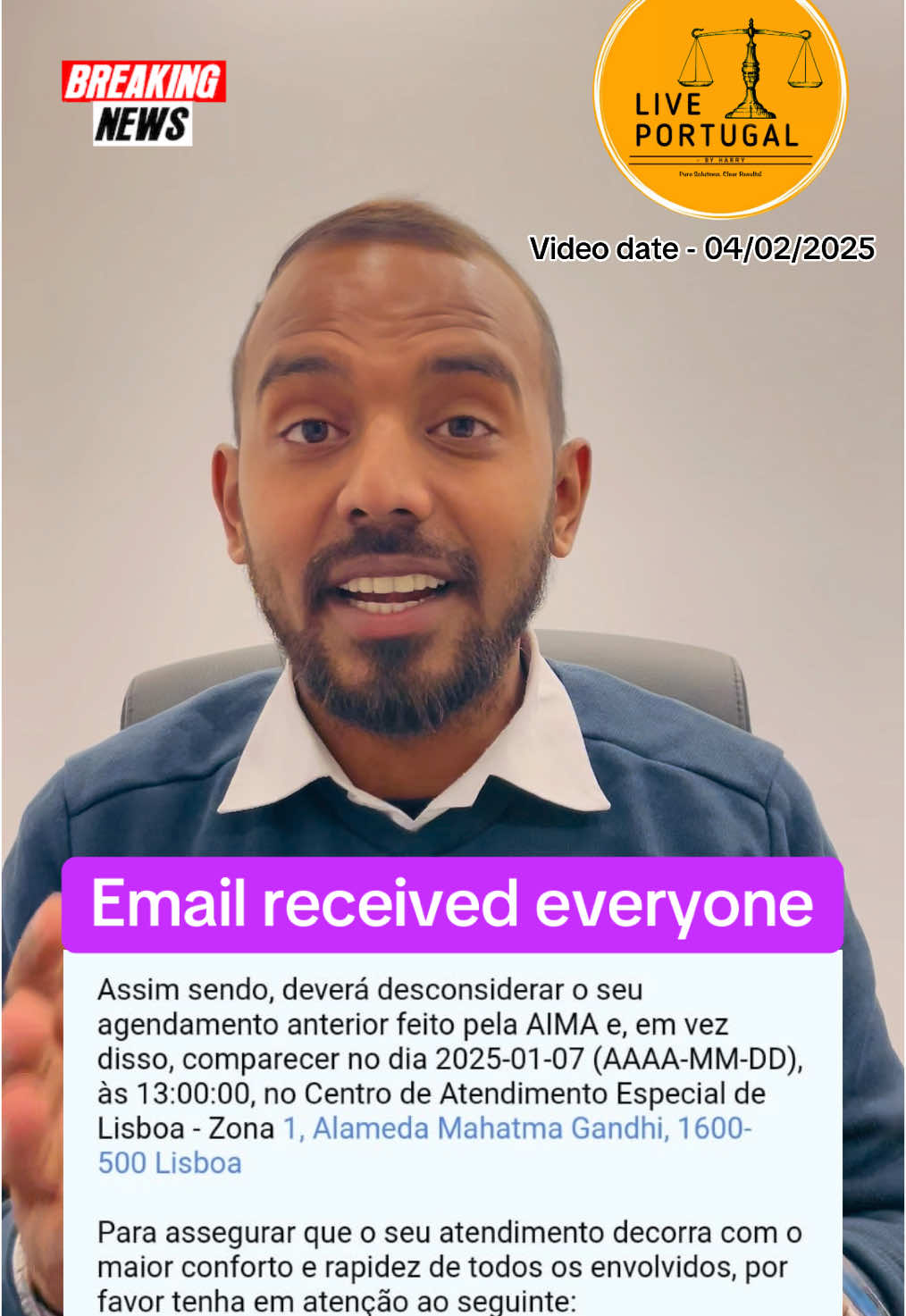 Email received everyone | prepare documents | mahatma gandhi center | AIMA email received | Advocate Harry | Live Portugal By Harry | Shengen visa | Portugal #happynewyear #portugal🇵🇹 #portugalupdate #aima #mahatmagandhi #email #punjabi #india #nepal #bangladesh #nationality #liveportugal #domicile #filelock #updat #liveinportugal🇵🇹🇳🇵 #emailupdate #portugalnews #update #famil 