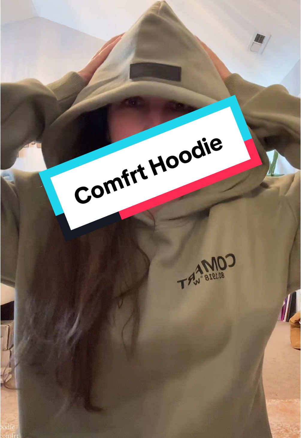 Caved and got viral comfrt hoodie, this is a heavyweight hoodie but super soft on the inside. No strings on the oversized hood, and comes in a lot of colors but they sell out quick! #comfrtclothing #comfrt #hoodie #newyearnewaura #ttsfinds #freeshipping #clothes 