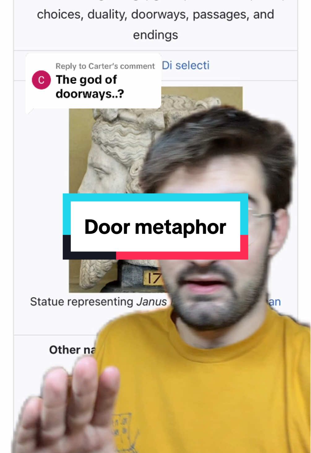 Replying to @Carter  Doors are weird. 🚪 #etymology #linguistics #language #metaphors #greenscreen 