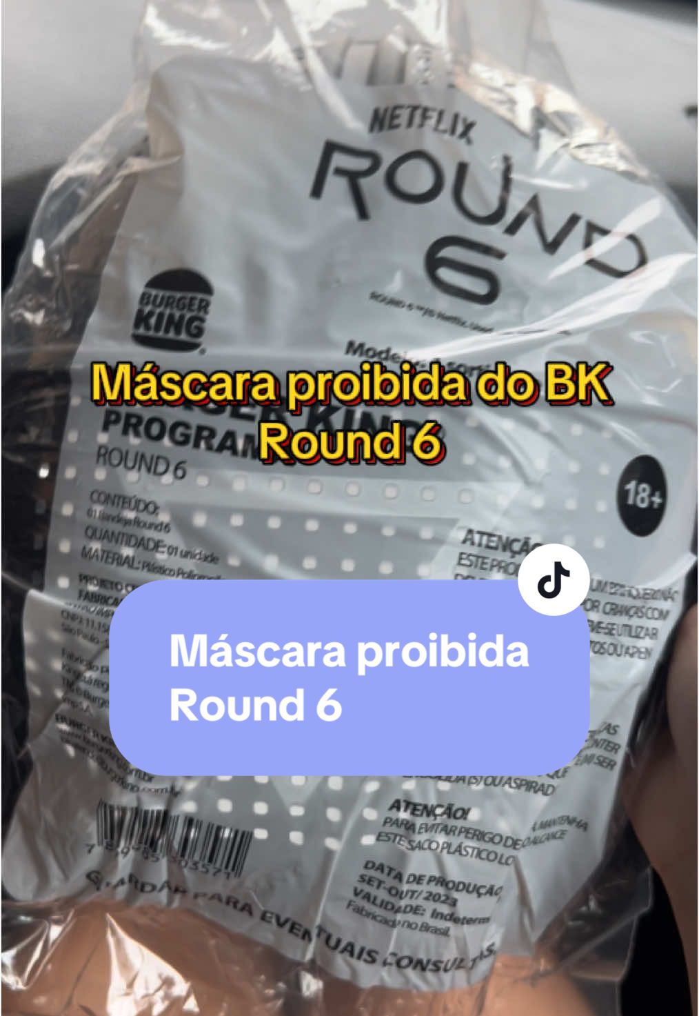 máscara ou cesta? 🧺⁉️ #bk #burgerking #round6 