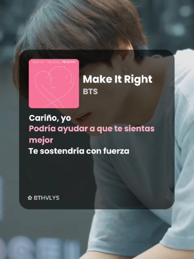 🎧: Make It Right - BTS ᥫ᭡Para dedicar ♡ • • - Cuenta dedicada a BTS  - trad: monlyrics • • #bts #bangtanboys #bangtansonyeondan #bangtan #bangtanarmy #btsarmy #kimtaehyung #jeonjungkook #taehyung #jungkook #hoseok #jhope #junghoseok #hobi #kimnamjoon #namjoon #rm #rapmonster #kimseokjin #jin #jinbts #parkjimin #jimin #v #agustd #yoongi #suga #army #btslyrics