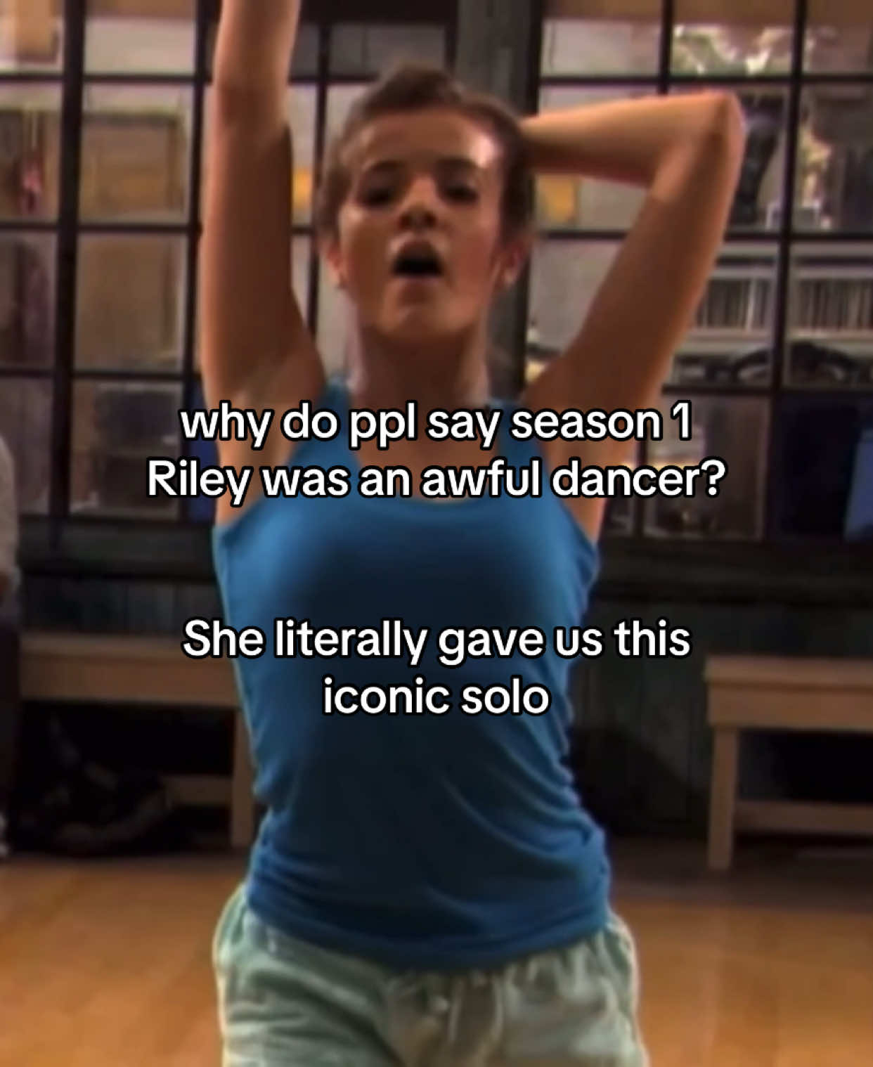 I think she just has a very demure style of dancing #thenextstep #tns #rileytns 