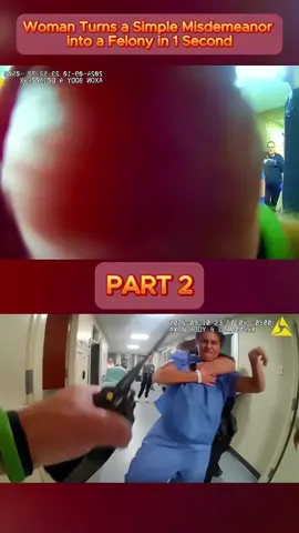Woman Turns a Simple Misdemeanor into a Felony in 1 Second - Part 2 #cops #copsoftiktok #copsontiktok #copstiktok #police #chase #copschase #foryou #fyp #usa