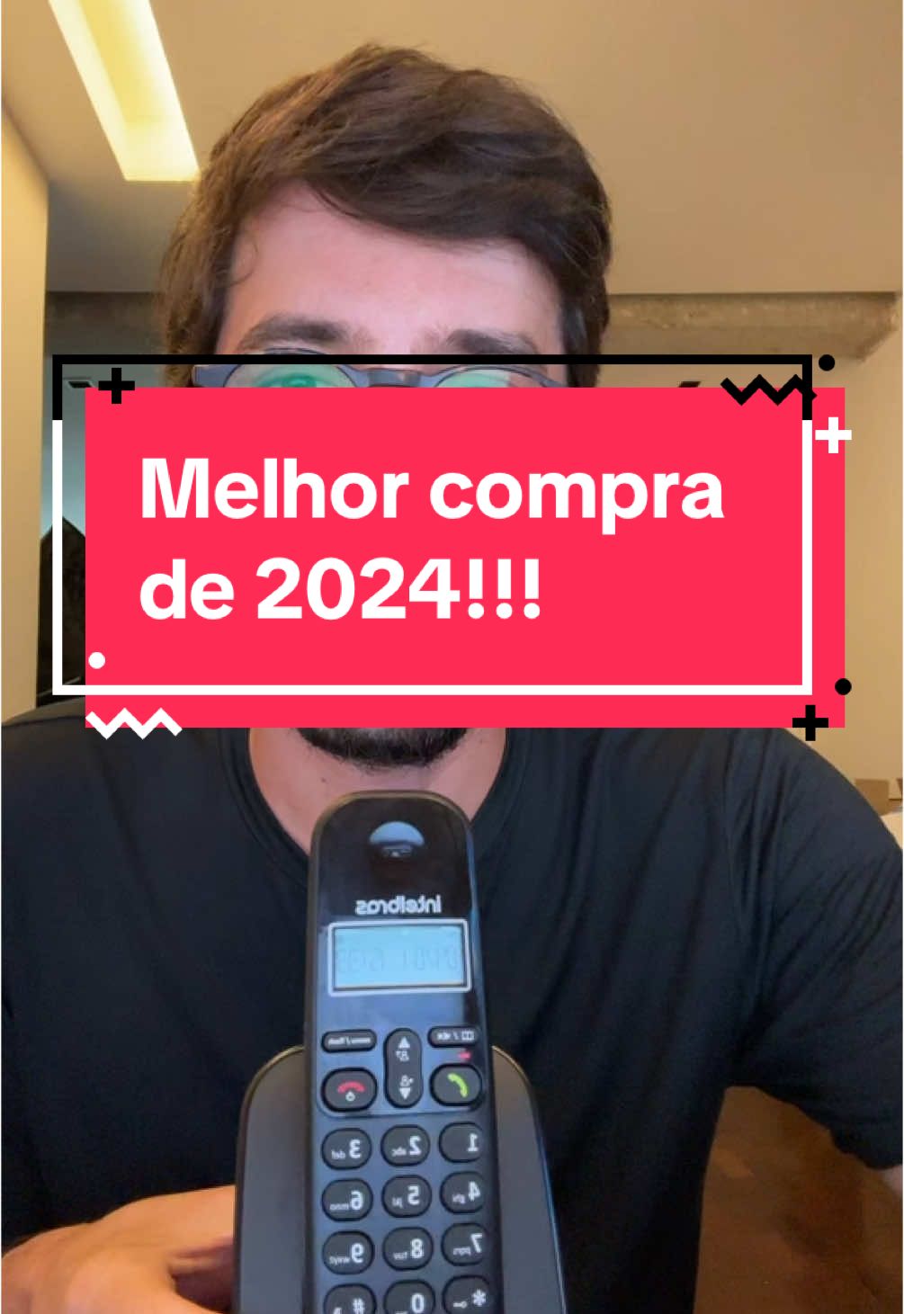 Prêmio para a melhor aquisição de 2024 @Intelbras telefone sem fio para atender o @iFood Brasil 😂