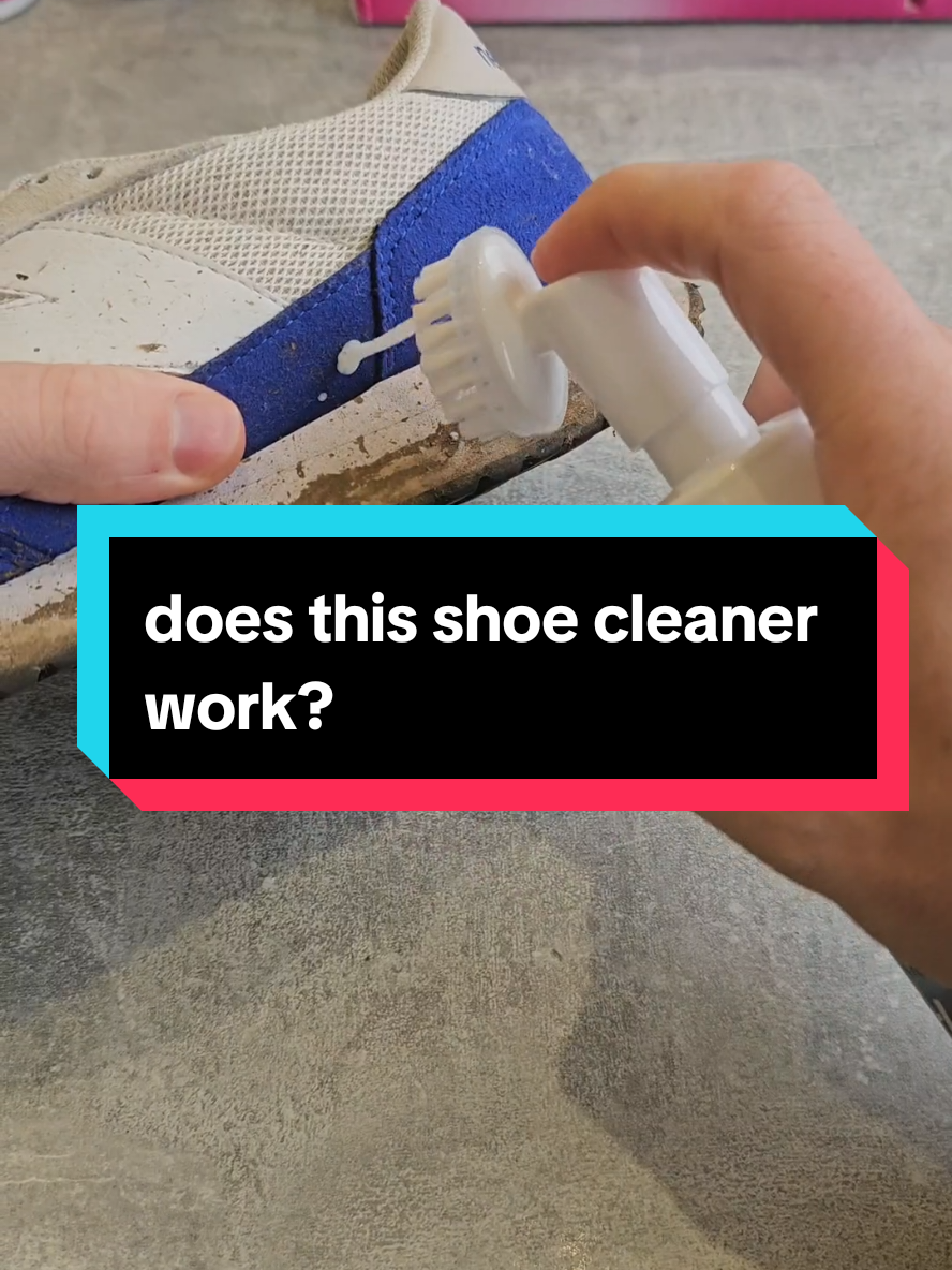 this shoe cleaner actually surprised me at how well it worked! #shoecleaner #CleanTok #tiktokmademebuyit 