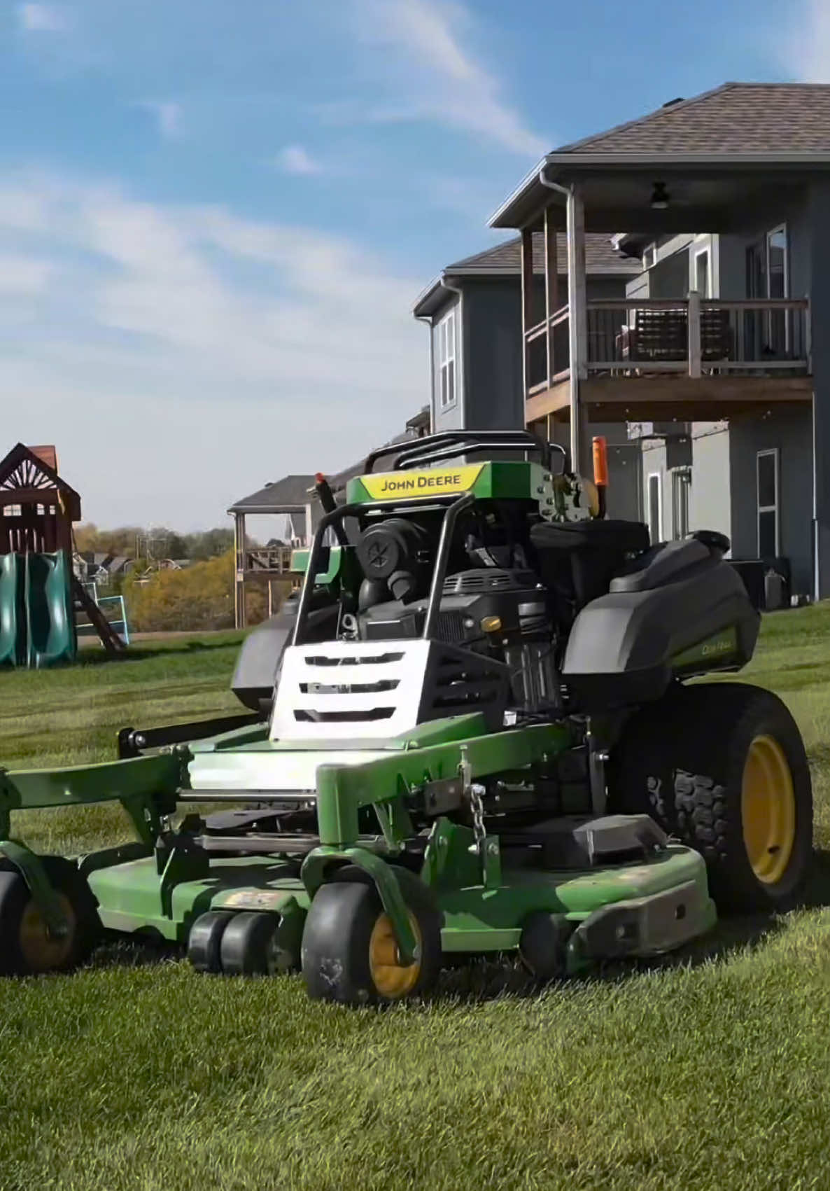 Last fall we tried out a John Deere Q850M, it cut and striped good! They reached out and wanted me to let you know that if you are the market for a John Deere mower they are running deals on equipment through February 3, 2025! Checkout your local dealer for details! @John Deere #sponsored #JohnDeerePartner