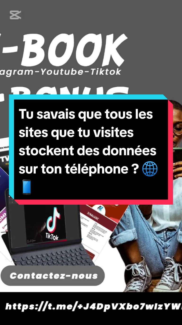 Tu savais que tous les sites que tu visites stockent des données sur ton téléphone ? 🌐📱 #ViePrivée  #ProtectionDonnées  #TechFrance  #SécuritéEnLigne 