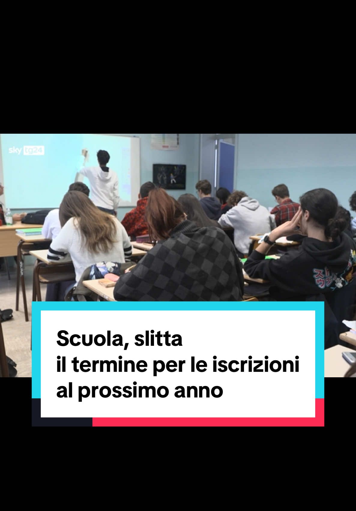 Scuola, slitta il termine per le iscrizioni al prossimo anno 2025/2026. #scuolatok #scuola #iscrizioni #skytg24 