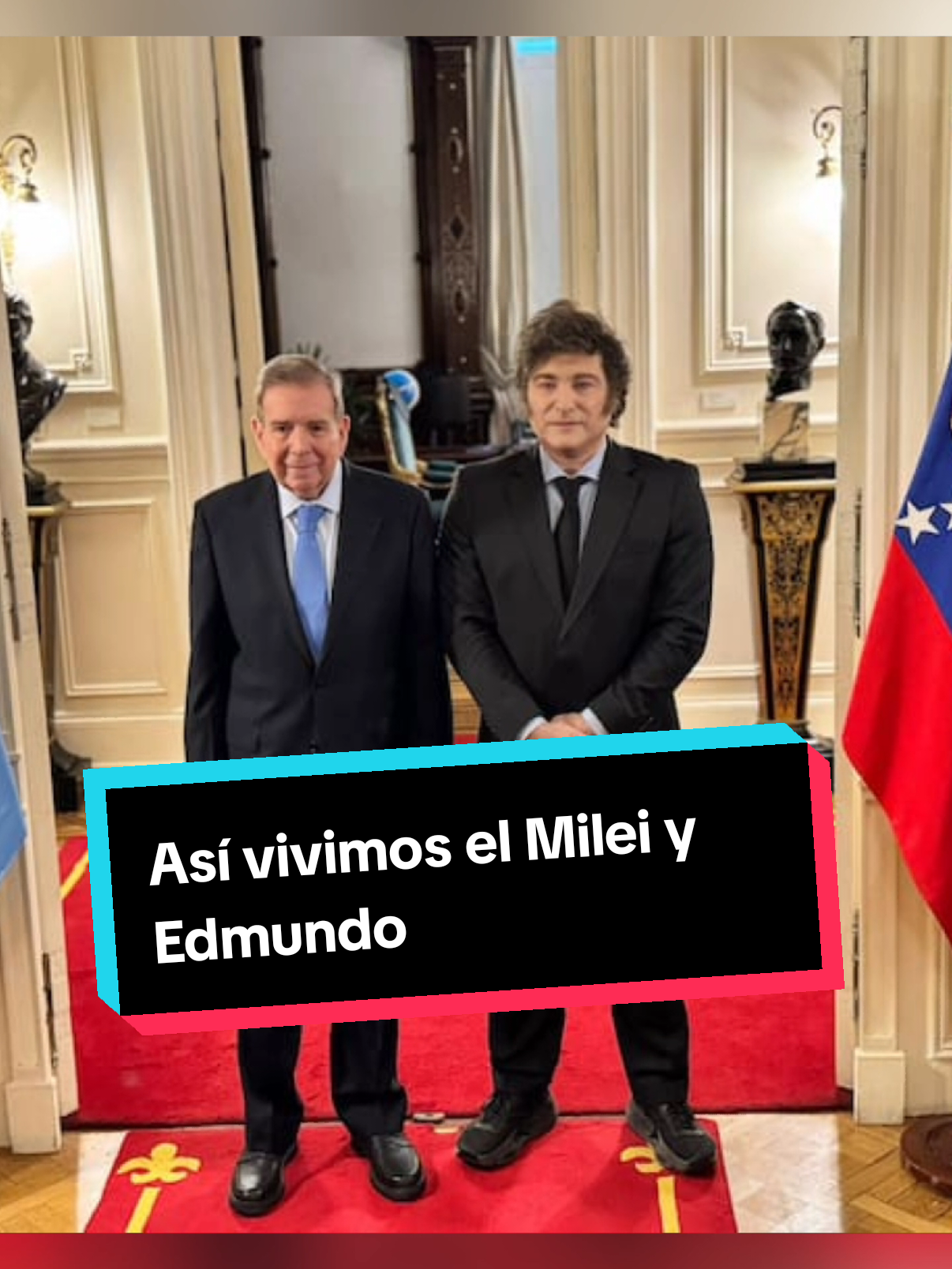 Así vivimos el encuentro entre Edmundo y Milei 🇻🇪🇦🇷 #venezolanos #10deenero #kilometro #milei #venezuela #venezuela🇻🇪 #venezolanosenelmundo #venezolanosenargentina #edmundogonzales #mariacorina #argentina 