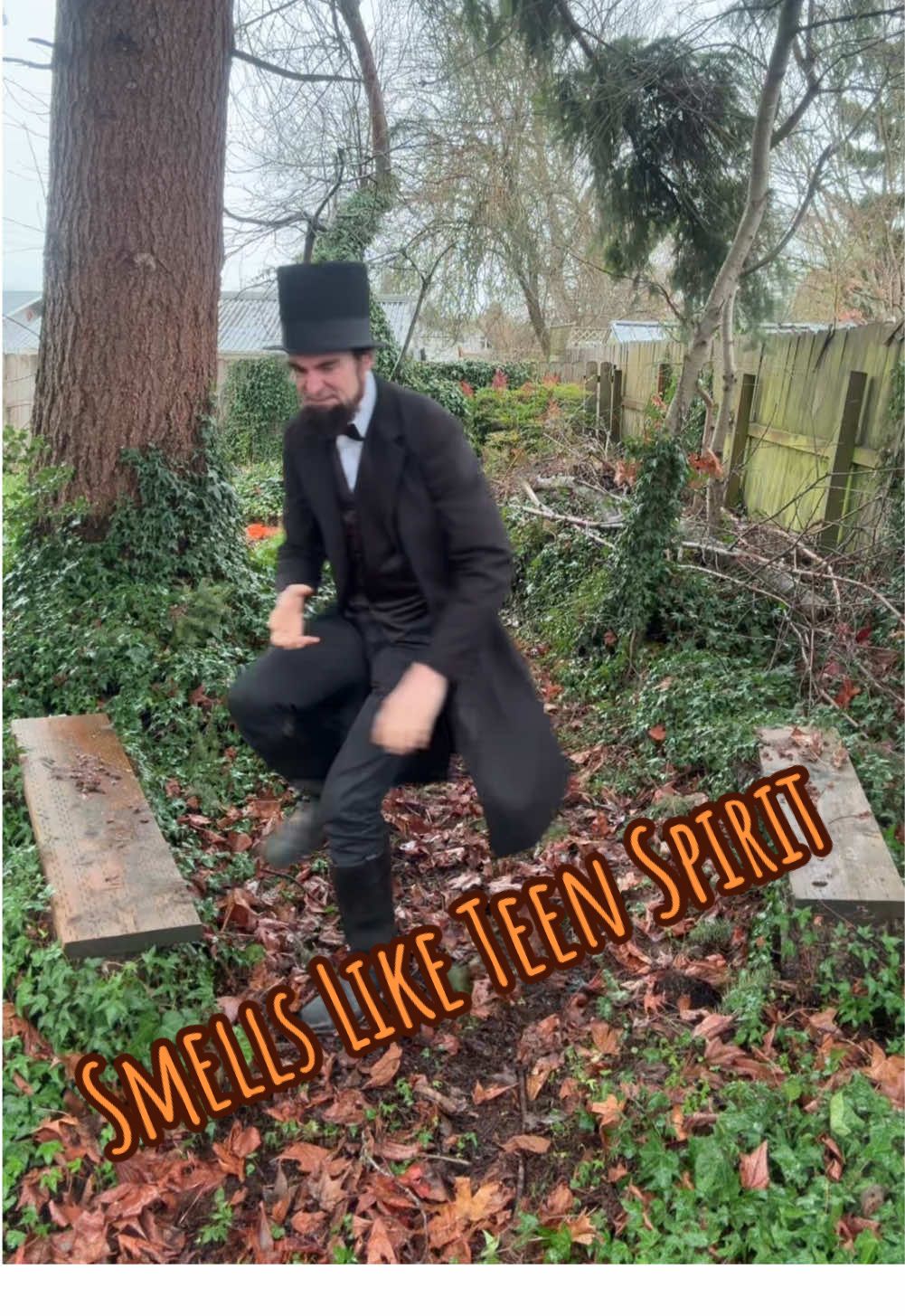 Teen Spirit by Nirvana with Abe #smellsliketeenspirit #nirvana #smellsliketeenspiritnirvana #smellsliketeenspiritchallenge #abe #abedance #dance #dancechallenge #honestbabelincoln #abrahamlincoln #fyp #honestabelincoln #lincoln #honestbabe #honestabe #viralvideo