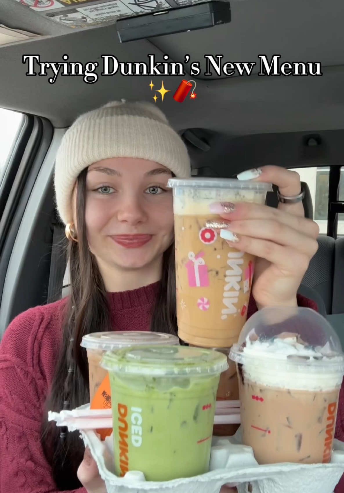 Trying Dunkin’s New 2025 Drink Menu! 🧨☕️✨ #creatorsearchinsights #dunkin #tastetest #foodreview #dunkindonuts @Dunkin' 