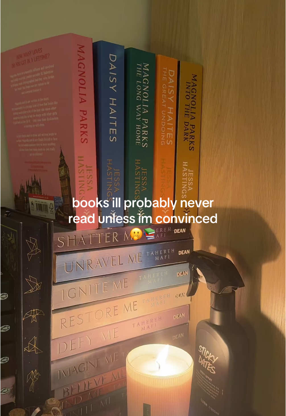 What were your thoughts on these if youve read them?! 🫶🏻#convincemetoread #needconcincing #christmasbooks #crimebooks #throttledlaurenasher #throttled #f1 #f1tiktok #BookTok #unitedkingdom #letssplitup #pumpkinspicecafebook #lauriegilmore #lauriegilmorepumpkinspicecafe #billwood #thechristmasloveletter #suemoorcroft #candle 