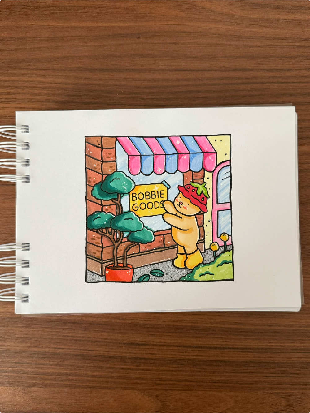 Finalmente pintei a primeira página, vocês pintam o livro de vocês na ordem? 😅 #CapCut #bobbiegoodscoloringbook #coloring #fyp #coloringbook 