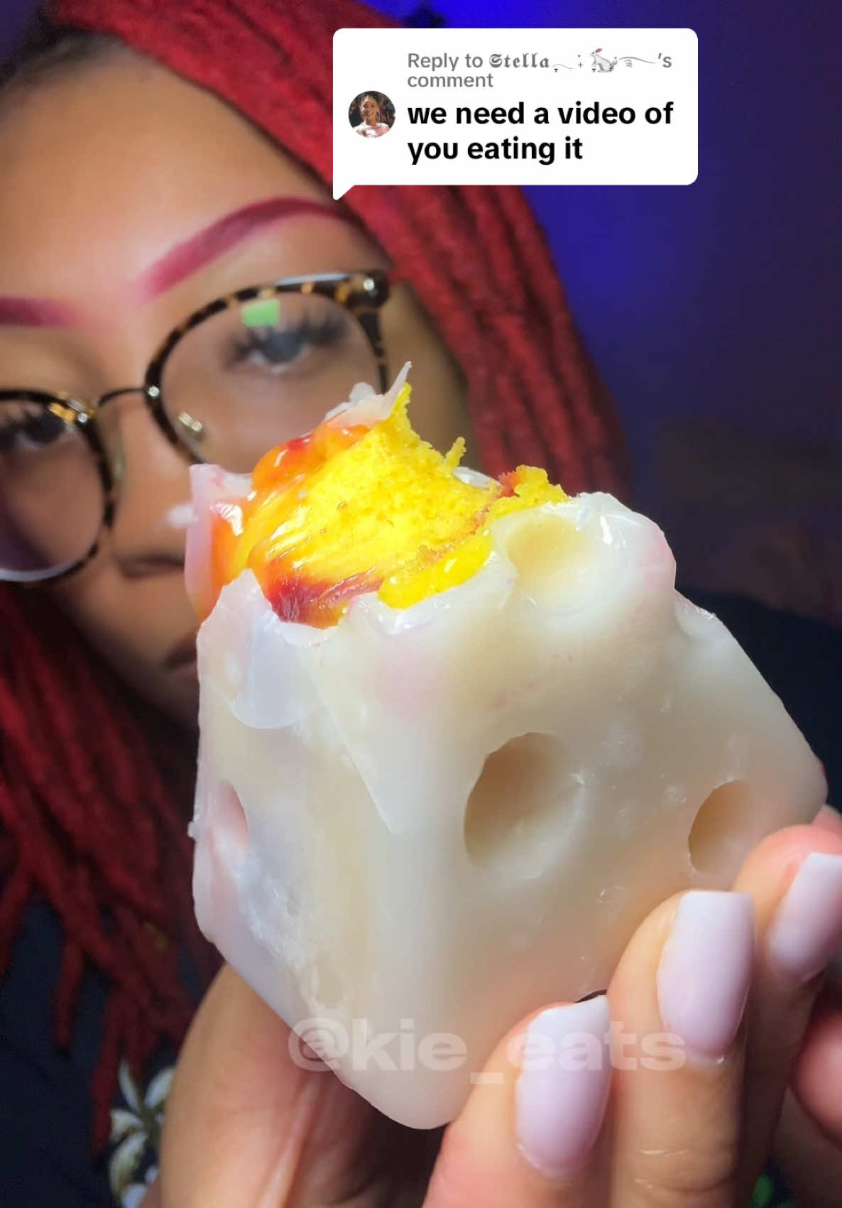 Replying to @𝕾𝖙𝖊𝖑𝖑𝖆ִֶָ𓂃 ࣪˖ ִֶָ🐇་༘࿐ Eating Frozen Wax Candy 🥭 #waxcandy #waxcandyasmr #asmr #creatorsearchinsights #asmrfood #fyp #homemadewaxcandy #frozenwaxcandy making wax candy at home giant wax candy  